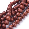 Wood Beads Strands WOOD-F008-03-D-1