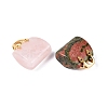 Natural Mixed Stone Pendants G-Q602-01G-4