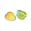 Two-Tone Transparent Glass Charms X-GLAA-H016-15P-2