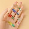 5Pcs 5 Colors Glass Pendants GLAA-YW0003-24-3