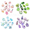 10Pcs 10 Styles Resin Pendants RESI-YW0003-31-2