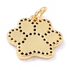 Real 18K Gold Plated Brass Micro Pave Cubic Zirconia Charms ZIRC-L100-085G-02-3