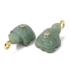 Natural Green Aventurine Carved Pendants G-H357-03G-07-2