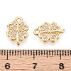 Brass Micro Pave Cubic Zirconia Charms KK-N263-117G-3
