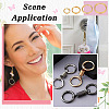 120Pcs 4 Styles 304 Stainless Steel Split Rings STAS-ME0002-61-5