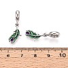 Rack Plating Alloy Enamel European Dangle Charms MPDL-N039-039-3