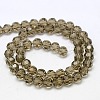 Faceted(32 Facets) Round Glass Beads Strands X-EGLA-J042-4mm-09-2