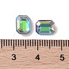 Glass Rhinestone Cabochons RGLA-L029-03B-SPLA-3