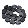 Natural Shungite Beads Strands G-K245-J22-01-2