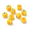 Handmade Evil Eye Lampwork European Beads X-LAMP-G143-06-2