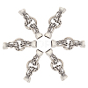 6 Sets Alloy Spring Gate Rings FIND-AR0003-14-7