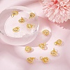 12Pcs Rack Plating Brass Clear Cubic Zirconia Pendants KK-GO0001-78-4