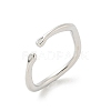 Brass Open Cuff Ring Settings KK-G518-06P-02-1