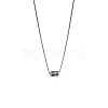 304 Stainless Steel Pride Flag/Rainbow Flag Column Pendant Box Chain Necklaces for Men WG592AE-01-5