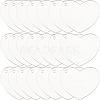 SUNNYCLUE 30PCS Transparent Acrylic Disc Big Pendants TACR-SC0001-17-1