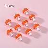 10Pcs Mushroom Silicone Focal Beads JX901G-01-1