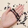 ARRICRAFT 314pcs 4 Styles Synthetic Black Stone Beads Strands G-AR0005-33-4