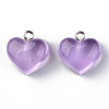 Transparent Resin Pendants X-RESI-R429-30B-1