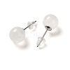 Natural Quartz Crystal Stud Earrings LS-G-B075-02P-03-2