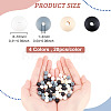 DICOSMETIC 80Pcs 4 Colors Food Grade Eco-Friendly Silicone Beads SIL-DC0001-13-2