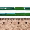 Electroplate Imitation Jade Glass Beads Strands EGLA-Q132-02A-D05-4