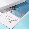 Natural Dyed White Jade Anklets for Women AJEW-AN00475-02-2