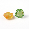 Mixed Color Transparent Faceted Flower Acrylic Beads X-TACR-S104-M-6