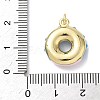 Brass Enamel Pendants KK-B155-12G-4