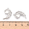 304 Stainless Steel Pendant Cabochon Settings X-STAS-N114-28P-3