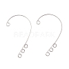 316 Stainless Steel Ear Cuff Findings X-STAS-H148-01P-1