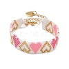 Glass Seed Beaded Bracelets for Women BJEW-MZ00213-2