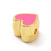 Eco-friendly Rack Plating Brass Enamel Beads KK-F843-30G-04-3
