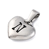 304 Stainless Steel Pendants STAS-P278-01N-P-1-2