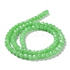 Baking Paint Imitation Jade Glass Bead Strands DGLA-A034-J6MM-A9-4