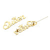 201 Stainless Steel Word Queen with Crown Lapel Pin JEWB-N007-125G-3