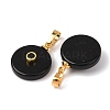Natural Obsidian Pendants G-P628-03G-05-2