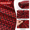 Sparkly Hologram Spandex Mermaid Printed Fish Scale Fabric AJEW-WH0314-30B-3