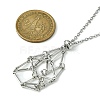 304 Stainless Steel Macrame Pouch Braided Gemstone Holder SA-CJ67C5-P-3