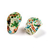 Spray Painted Resin Beads Strands RESI-N041-01C-3