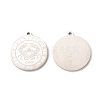 Non-Tarnish 304 Stainless Steel Pendants STAS-A074-03L-P-1