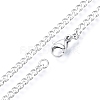 Men's 201 Stainless Steel Cuban Link Chain Necklace NJEW-N050-A06-3-40P-2
