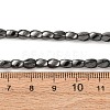 Grade AA Magnetic Synthetic Hematite Twist Bead Strands G-G644-A-09-2