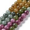 Dyed Natural Malaysia Jade Beads Strands G-G021-01B-07-2