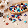 BEADTHOVEN 100Pcs 5 Colors Plating Retro Acrylic Beads PACR-BT0001-01-13