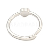 Heart Natural CarnelianAdjustable Rings RJEW-Q818-02P-01-4