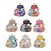 Alloy Enamel Pendants FIND-I064-03G-03-1