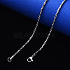 304 Stainless Steel Coreana Chain Necklace NJEW-S420-006A-P-4