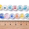 Handmade Evil Eye Lampwork Beads Strands LAMP-F035-15D-4