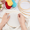 4Pcs 4 Styles Bamboo Cross Stitch Embroidery Hoops DIY-HY0001-76-3