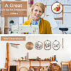4Pcs 4 Styles Plastic Cross Stitch Embroidery Hoops DIY-CP0012-38-4
